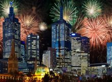 NYE fireworks in Melbourne