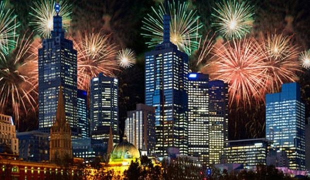 NYE fireworks in Melbourne